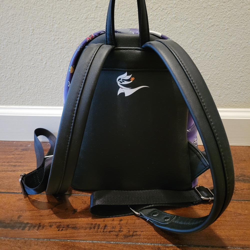 Purple Disney Nightmare Before Christmas Loungfly Backpack - Picture 2 of 4